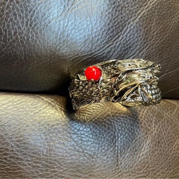 Dragon — Wide Chunky Cuff Bracelet - Picture 4 of 11